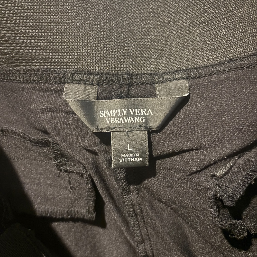 Simply Vera Vera Wang Elegant Black Pants - Picture 2 of 2